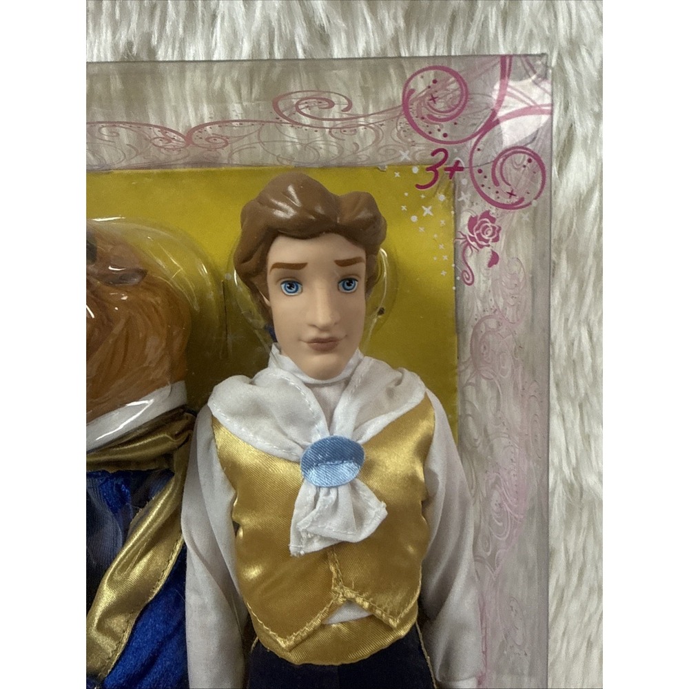 Disney Store Beauty & Beast Prince Adam Beast Classic Doll Set Boxed Unused - Picture 3 of 5